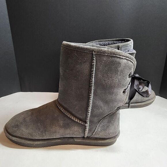 Bearpaw Size 10 Gray Short Boots - Picture 6 of 8